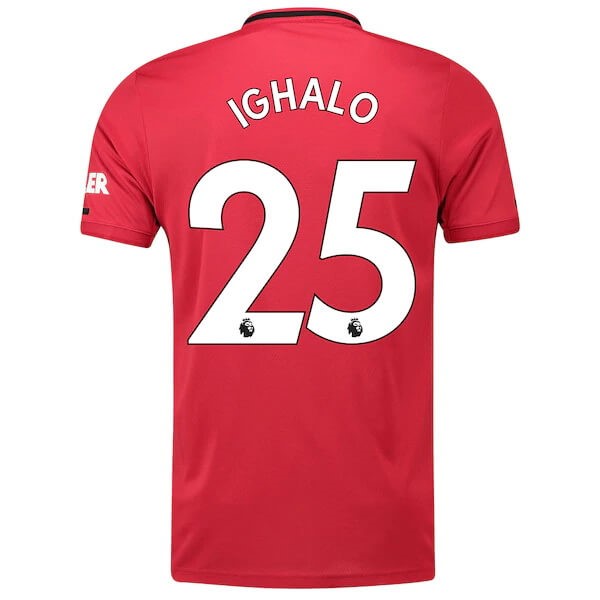Trikot Manchester United NO.25 Ighalo Heim 2019-20 Rote Fussballtrikots Günstig